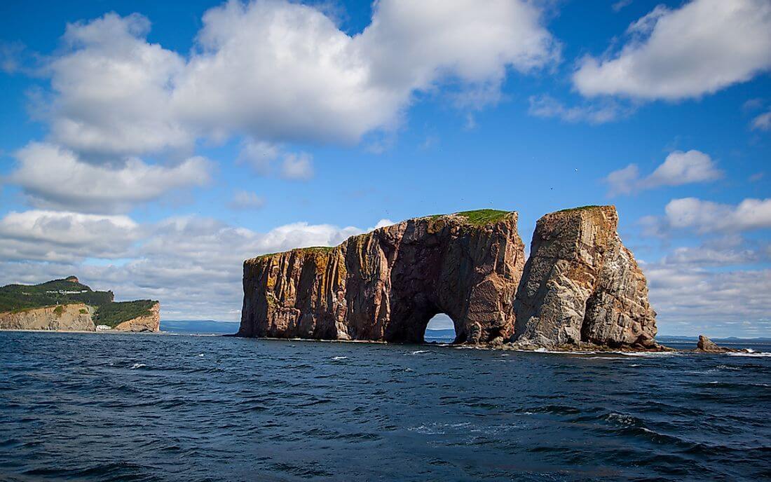 Amazing and famous rock formation around world Perce Rock