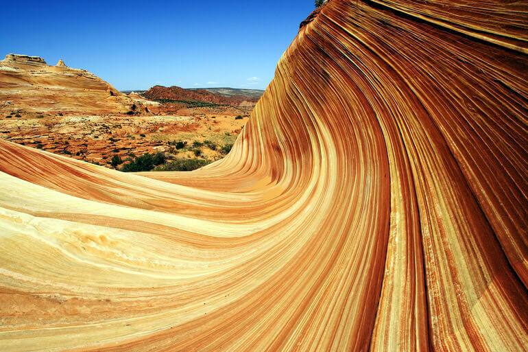 Amazing and famous rock formation around world Wave Rock