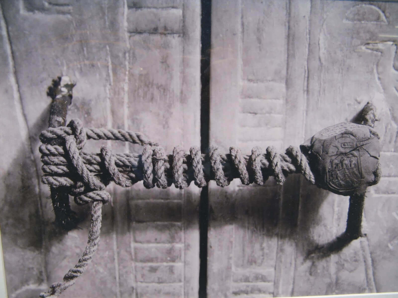 The unbroken seal on King Tutankhamuns tomb 1922 1