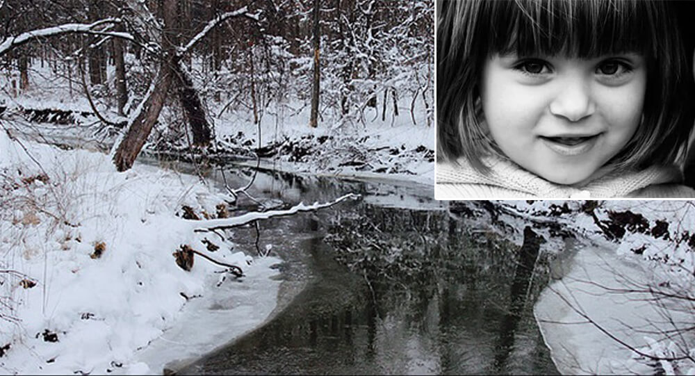 A little girl survived a 1-hour submersion in freezing creek water