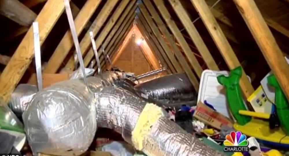 A woman finds her ex-boyfriend living in her attic 12 years after they broke up