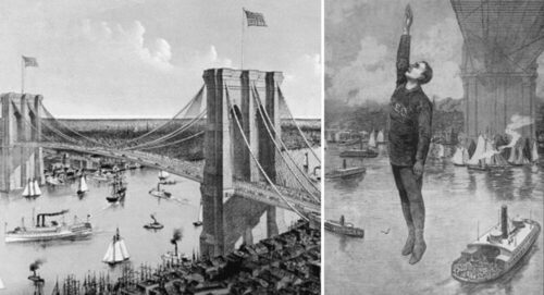 Robert Odlum, the first person to jump off the Brooklyn Bridge