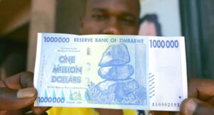 Hyperinflation of the Zimbabwe dollar cover
