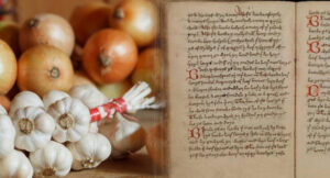 Medieval Medicine 1000 year old onion and garlic cover