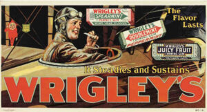 What is the story behind Wrigley chewing gum cover