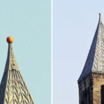 The mysterious Pumpkin impaled on the top of Tower