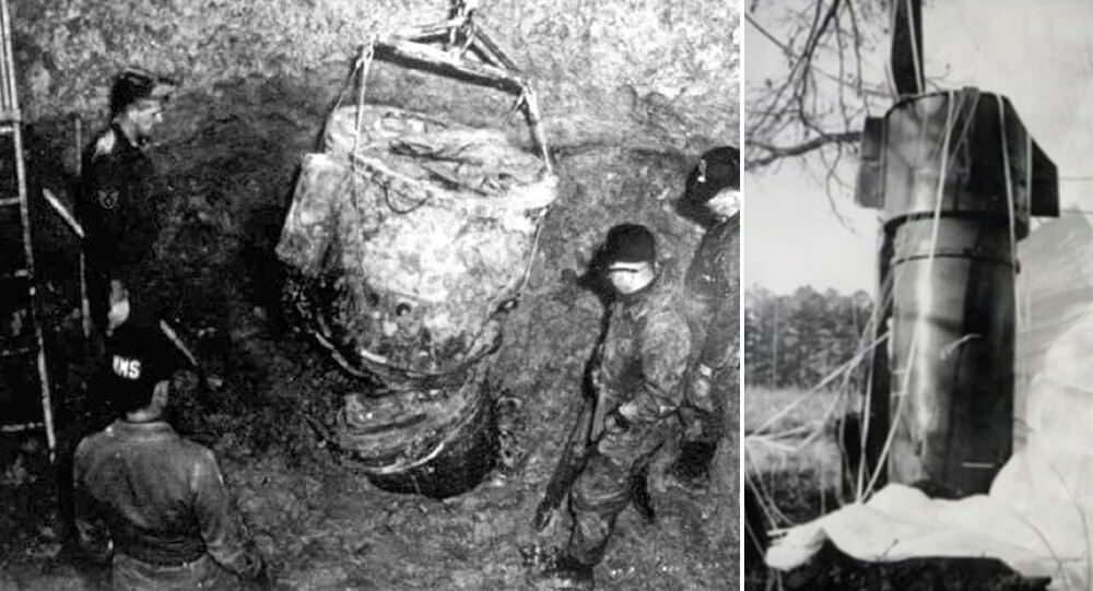 nuclear bomb accidentally dropped on North Carolina in 1961