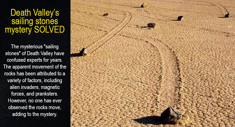 Death Valley’s sailing stones mystery SOLVED