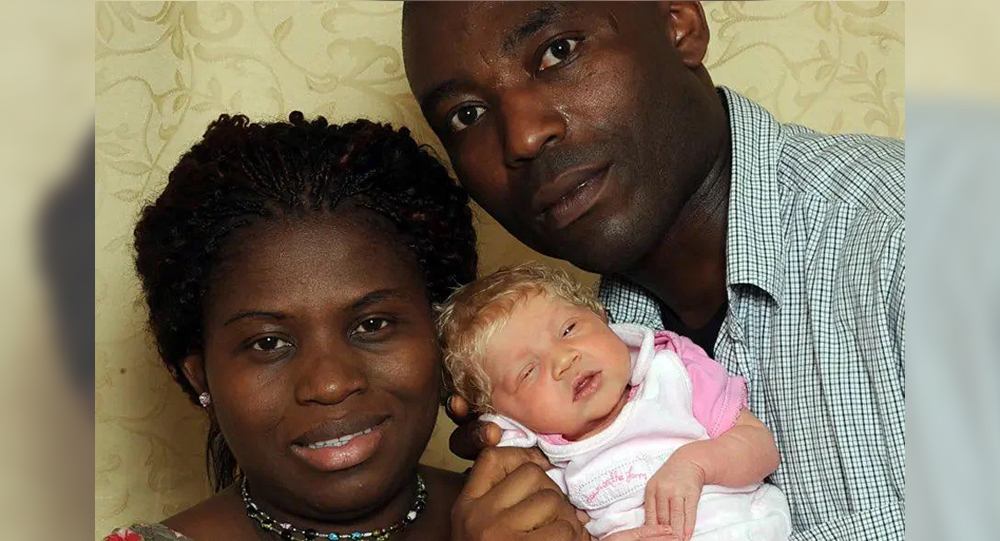 The Miracle Baby: Nigerian Couple in the UK Welcomes a Rare Blonde, Blue-Eyed Child