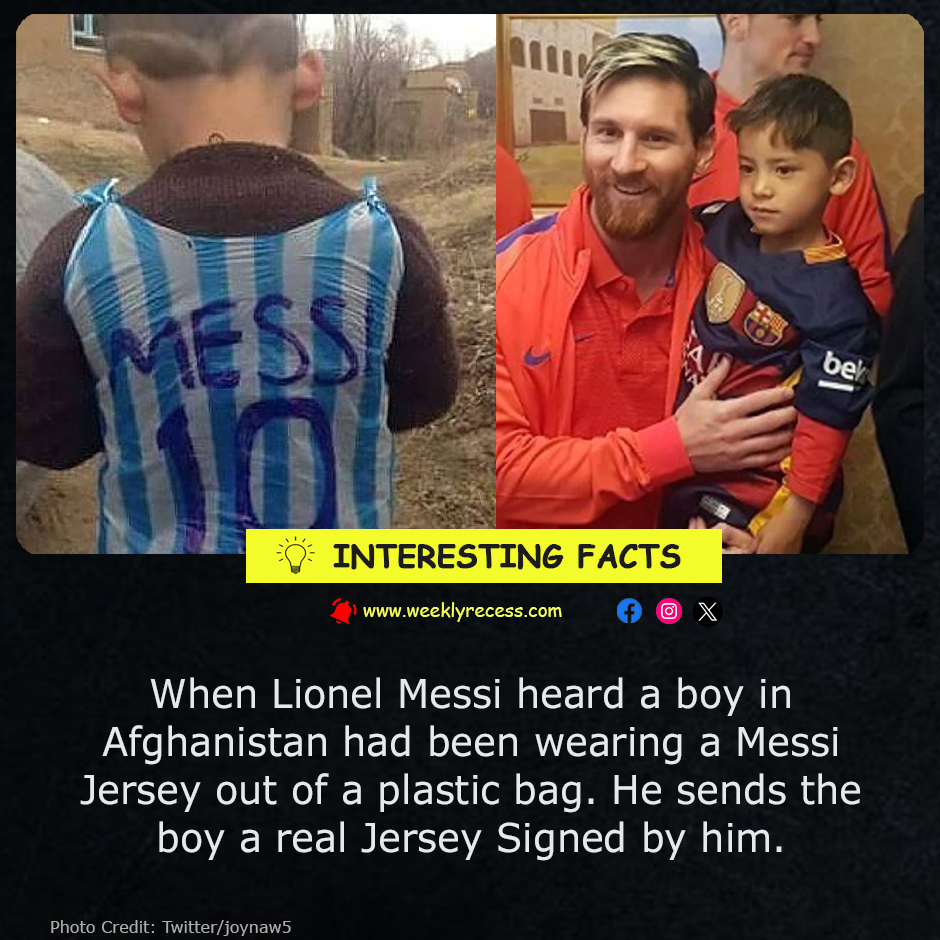 Messi’s Heartwarming Gift to a Young Fan in Afghanistan